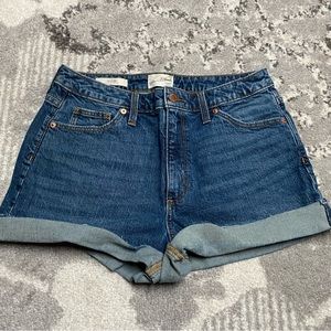 Universal Thread Vintage Mom Denim Cuff Bottom High Waist Shorts